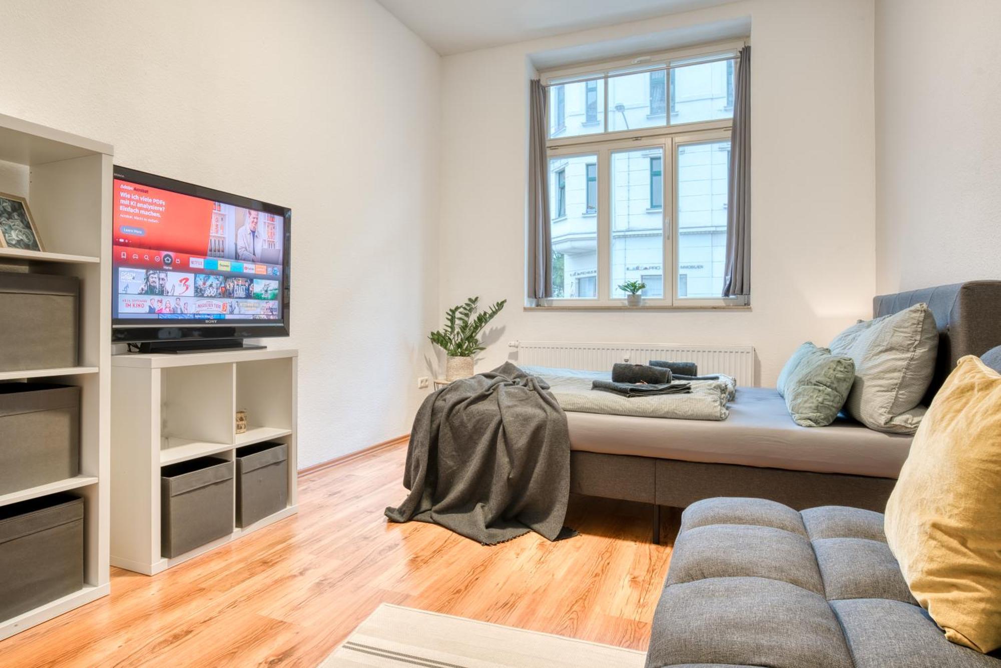 Appartement Homy I Altbaucharme Netflix Und Wlan à Leipzig Extérieur photo